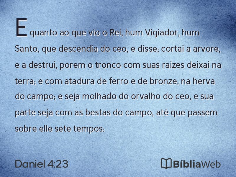 Daniel 4:23 em imagem para compartilhar