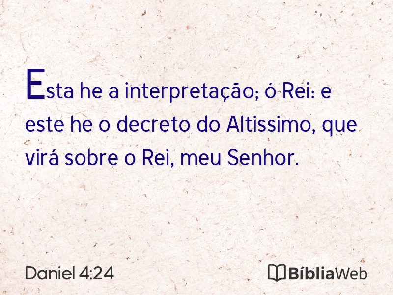 Daniel 4:24 em imagem para compartilhar
