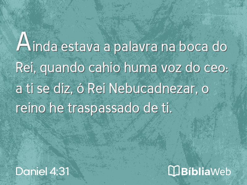 Daniel 4:31 em imagem para compartilhar
