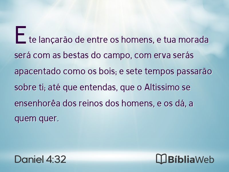 Daniel 4:32 em imagem para compartilhar