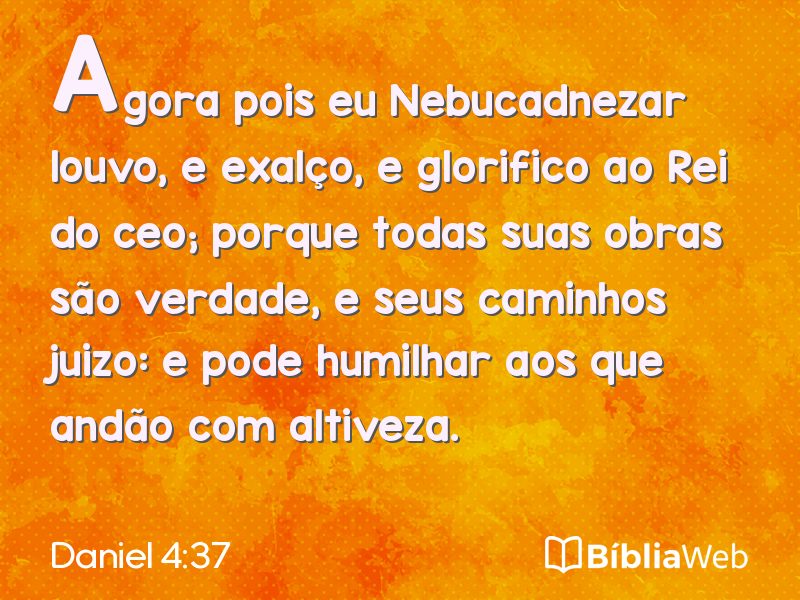 Daniel 4:37 em imagem para compartilhar