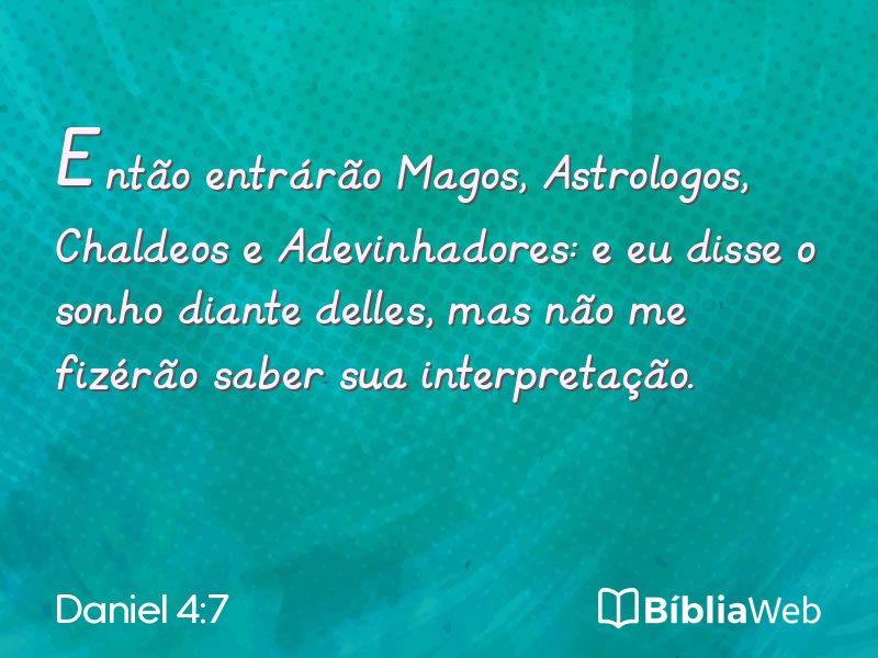 Daniel 4:7 em imagem para compartilhar