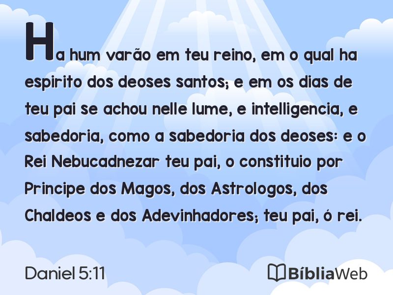 Daniel 5:11 em imagem para compartilhar
