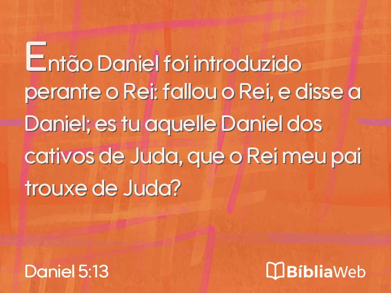 Daniel 5:13 em imagem para compartilhar