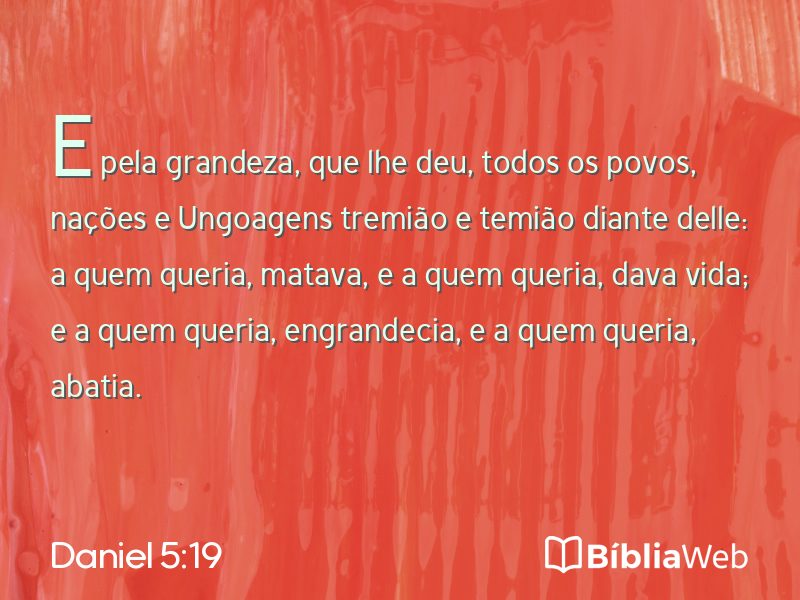 Daniel 5:19 em imagem para compartilhar