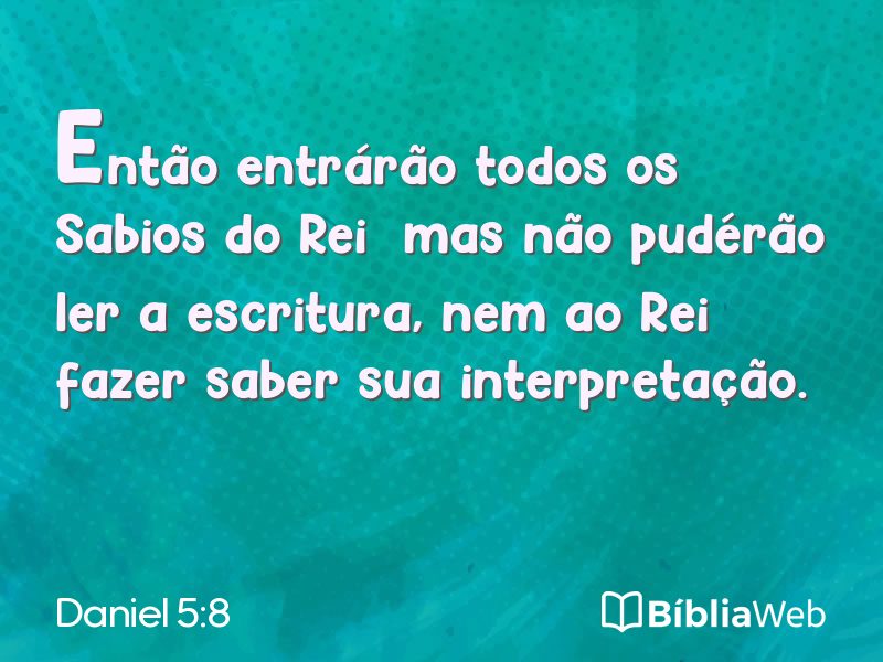 Daniel 5:8 em imagem para compartilhar