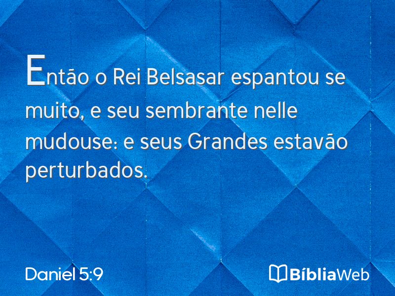 Daniel 5:9 em imagem para compartilhar