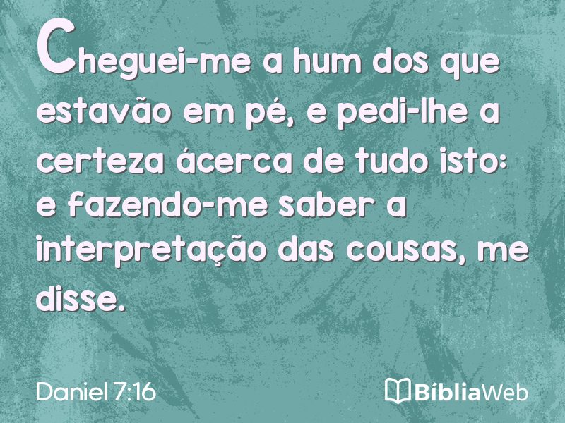 Daniel 7:16 em imagem para compartilhar