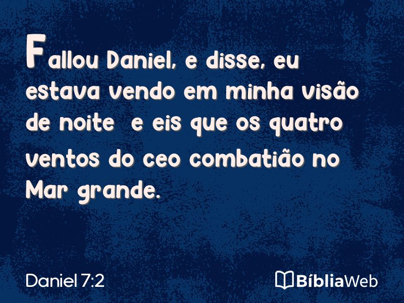 Daniel 7:2 em imagem para compartilhar