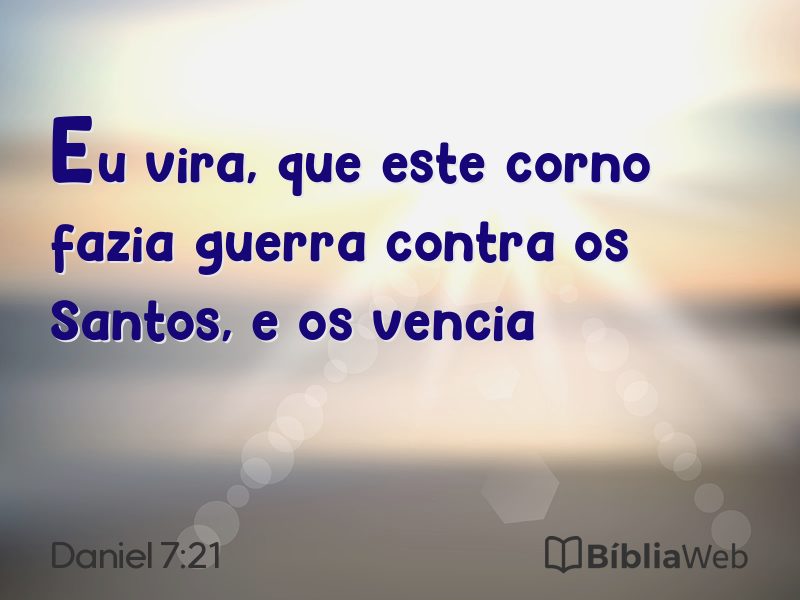 Daniel 7:21 em imagem para compartilhar