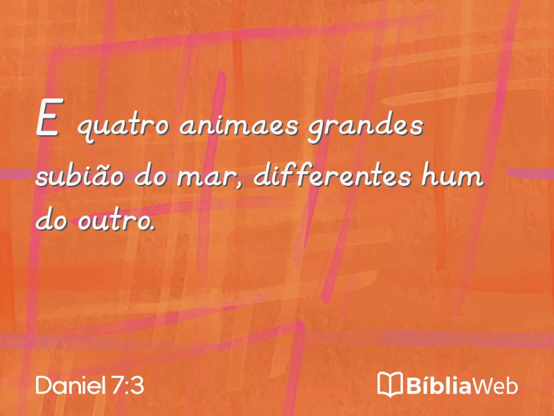Daniel 7:3 em imagem para compartilhar