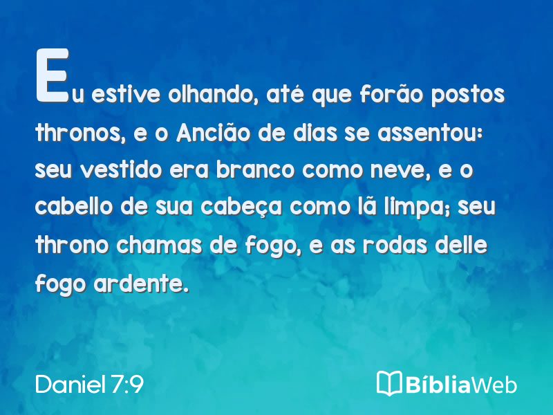 Daniel 7:9 em imagem para compartilhar