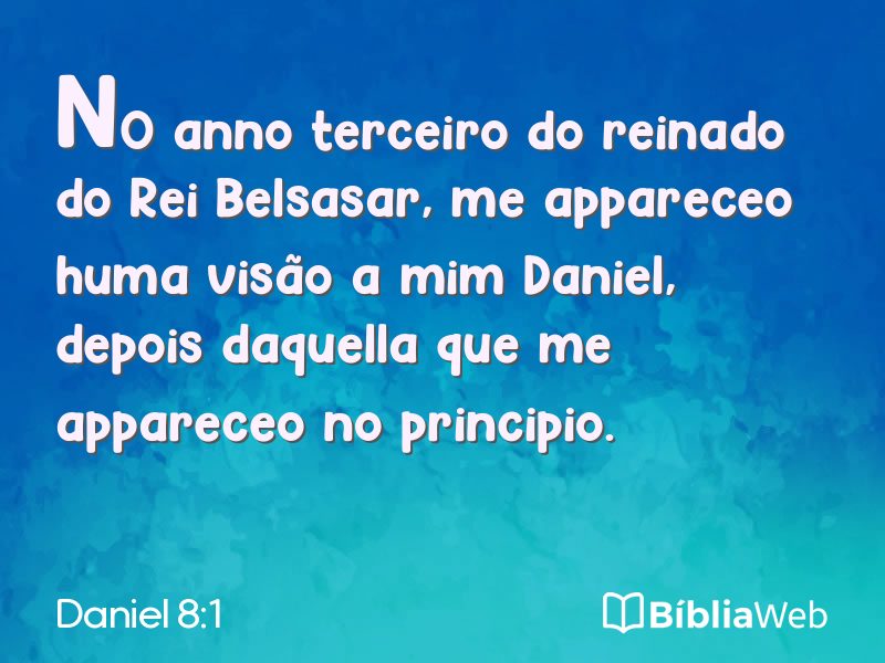 Daniel 8:1 em imagem para compartilhar