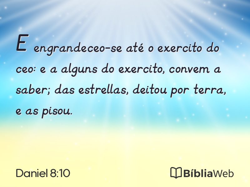 Daniel 8:10 em imagem para compartilhar