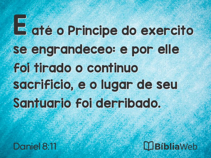 Daniel 8:11 em imagem para compartilhar