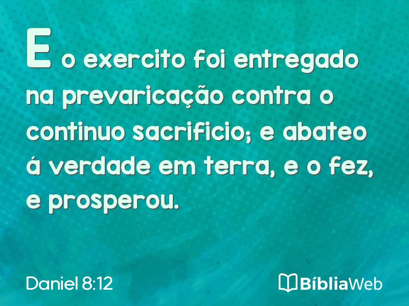 Daniel 8:12 em imagem para compartilhar