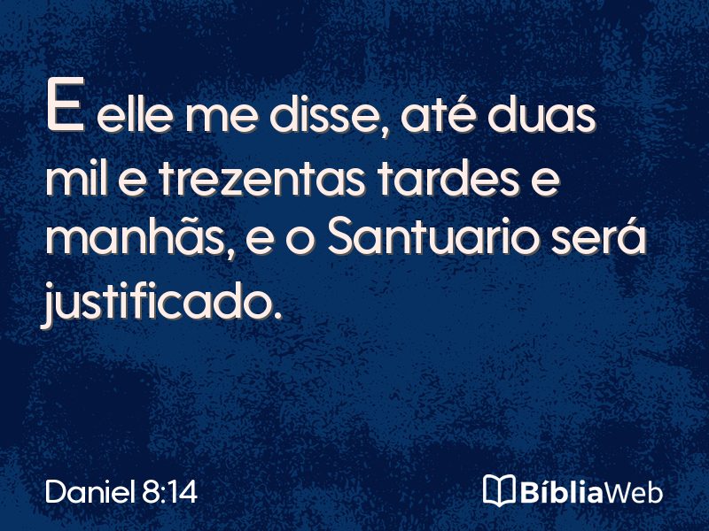 Daniel 8:14 em imagem para compartilhar