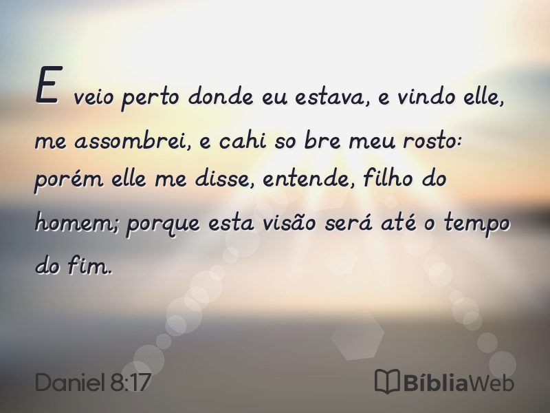 Daniel 8:17 em imagem para compartilhar