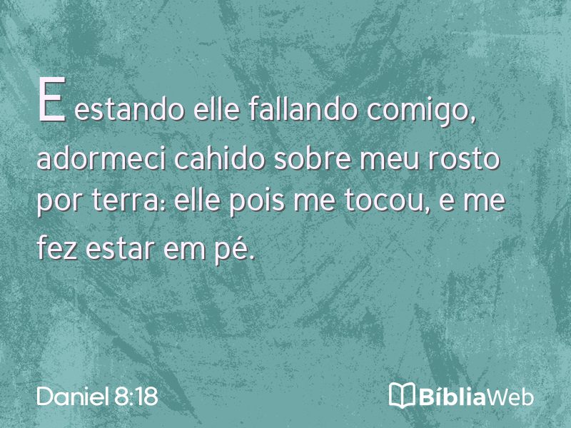 Daniel 8:18 em imagem para compartilhar