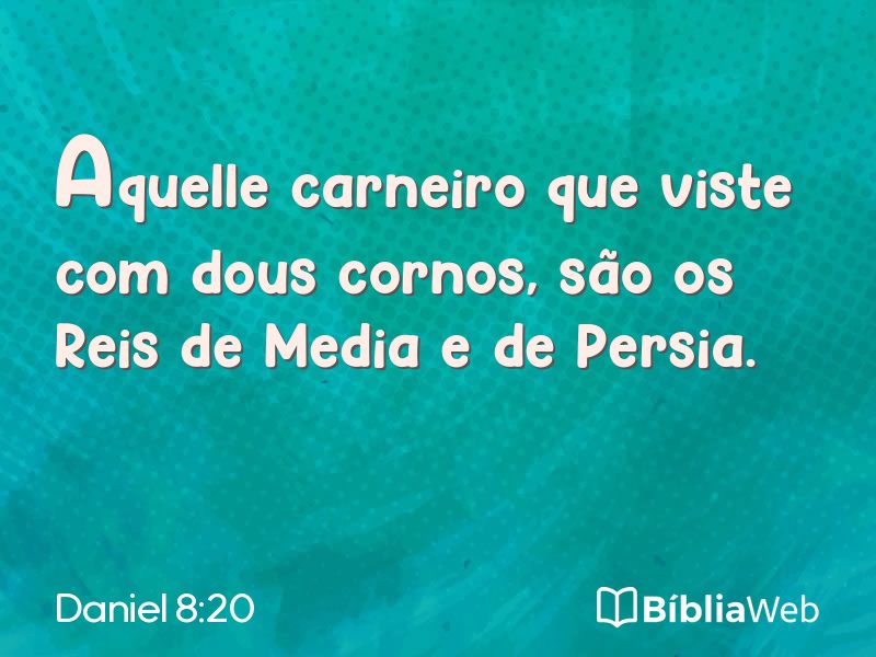 Daniel 8:20 em imagem para compartilhar