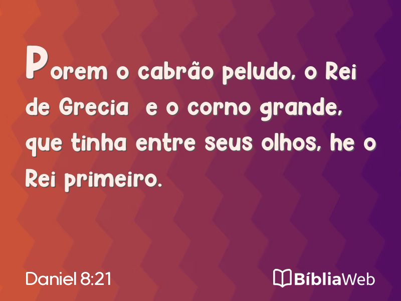 Daniel 8:21 em imagem para compartilhar