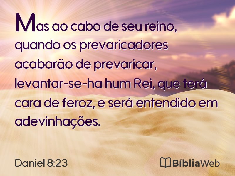 Daniel 8:23 em imagem para compartilhar