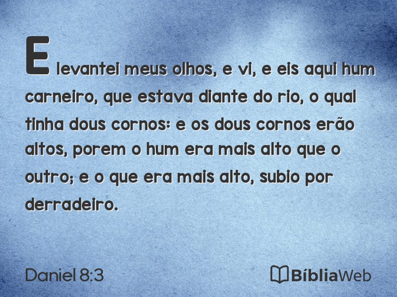 Daniel 8:3 em imagem para compartilhar