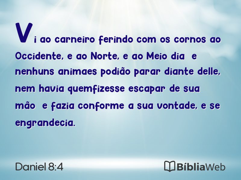 Daniel 8:4 em imagem para compartilhar