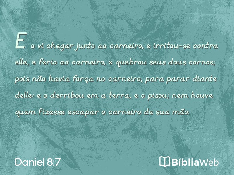 Daniel 8:7 em imagem para compartilhar