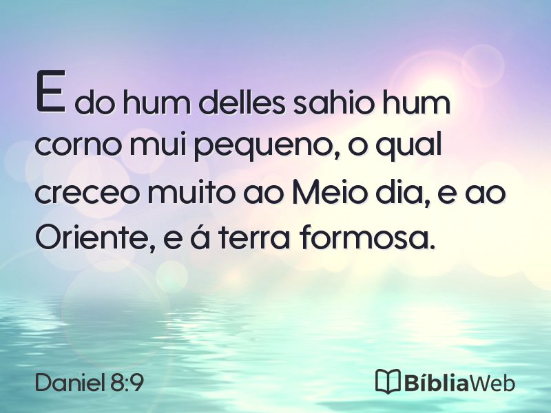 Daniel 8:9 em imagem para compartilhar