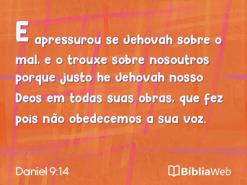 Daniel 9:14 em imagem para compartilhar