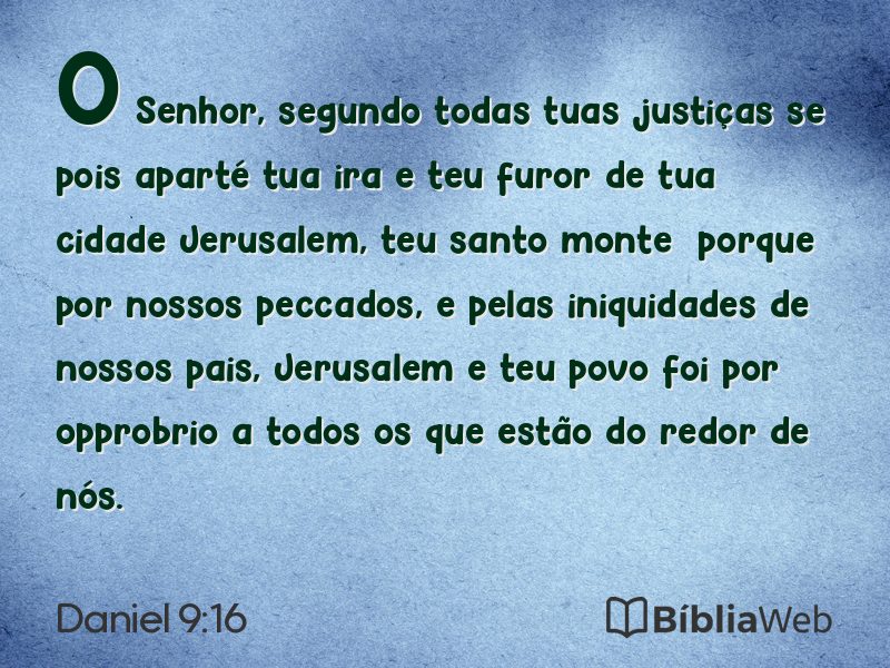 Daniel 9:16 em imagem para compartilhar