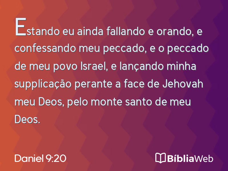 Daniel 9:20 em imagem para compartilhar