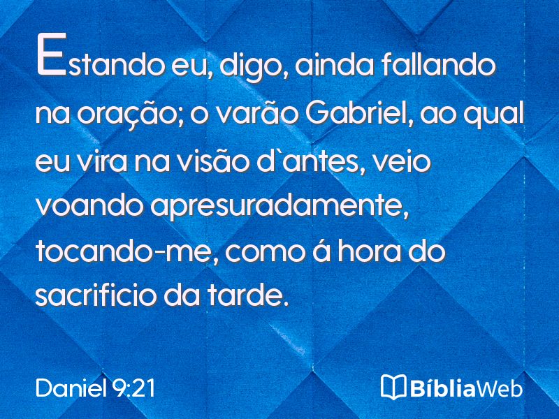 Daniel 9:21 em imagem para compartilhar