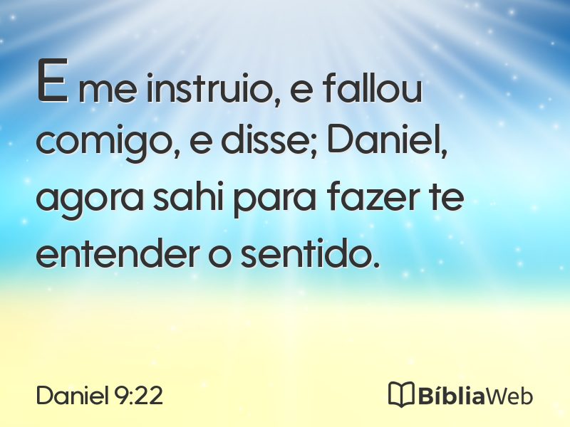 Daniel 9:22 em imagem para compartilhar