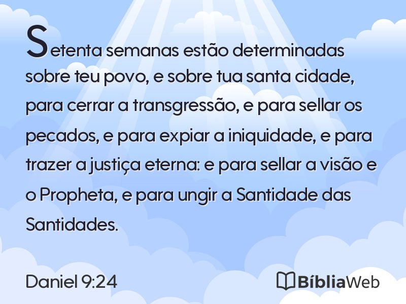 Daniel 9:24 em imagem para compartilhar