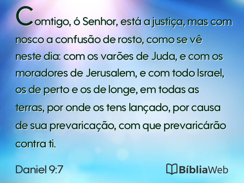 Daniel 9:7 em imagem para compartilhar