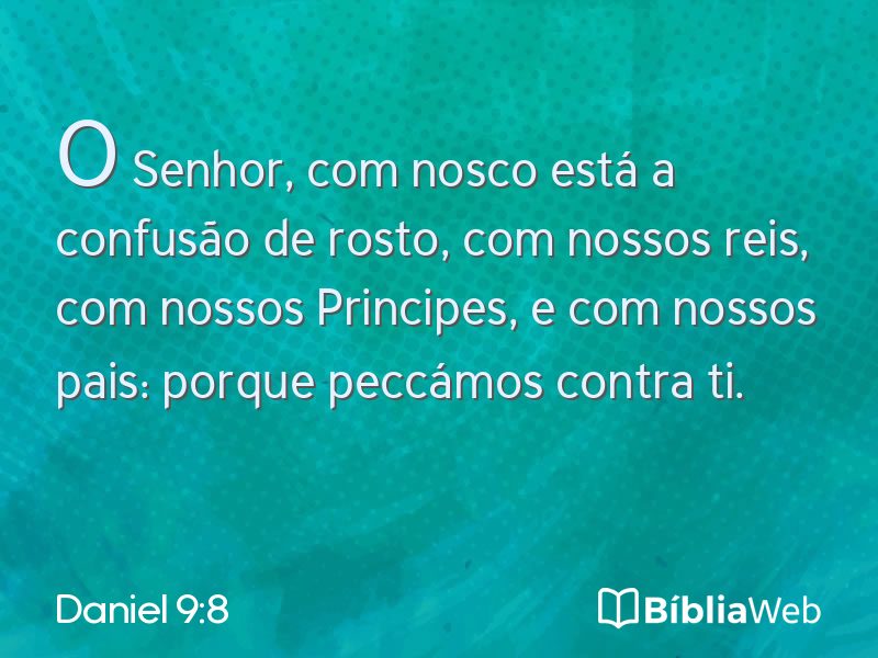 Daniel 9:8 em imagem para compartilhar