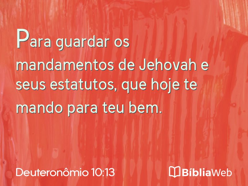 Deuteronômio 10:13 em imagem para compartilhar