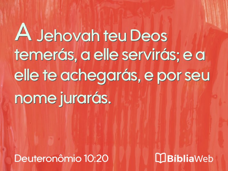 Deuteronômio 10:20 em imagem para compartilhar