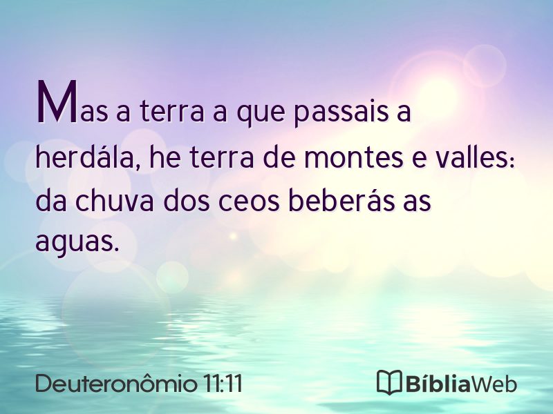 Deuteronômio 11:11 em imagem para compartilhar