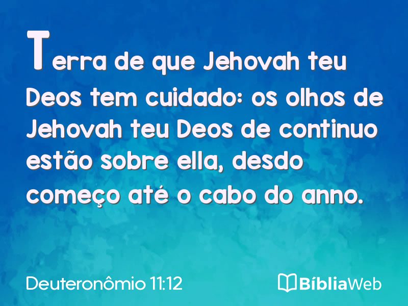 Deuteronômio 11:12 em imagem para compartilhar