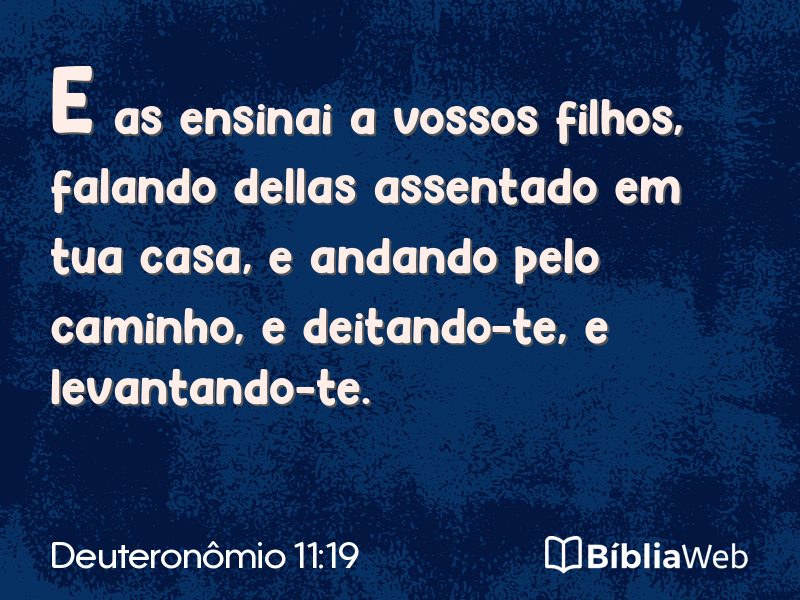 Deuteronômio 11:19 em imagem para compartilhar