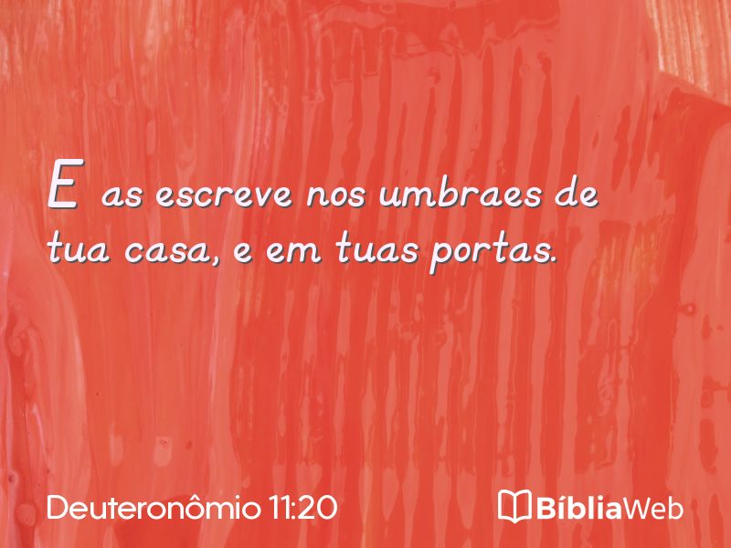 Deuteronômio 11:20 em imagem para compartilhar