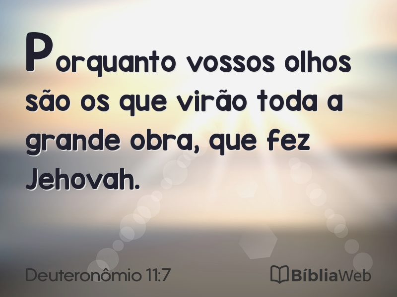 Deuteronômio 11:7 em imagem para compartilhar