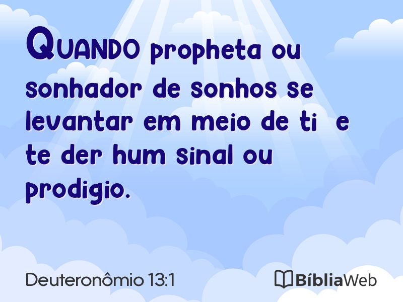 Deuteronômio 13:1 em imagem para compartilhar