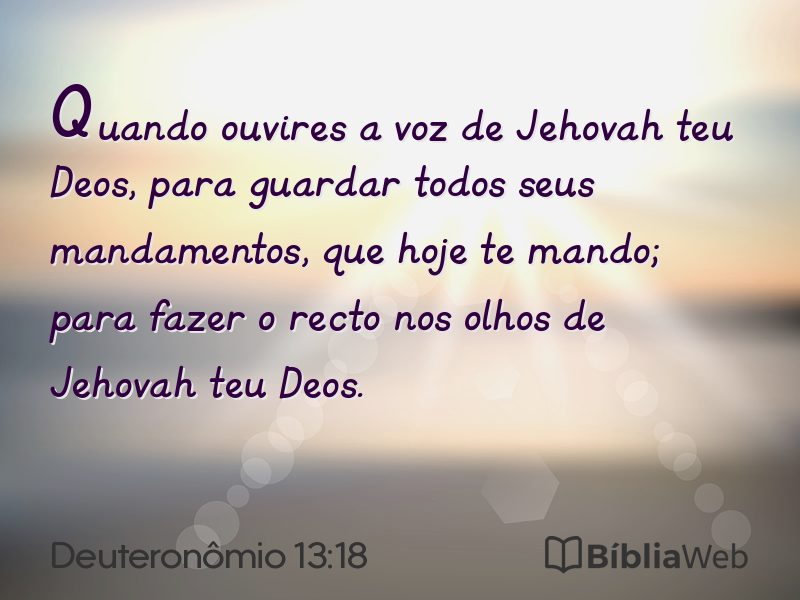 Deuteronômio 13:18 em imagem para compartilhar