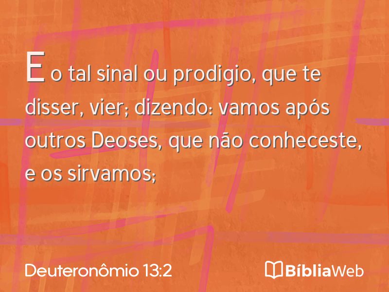 Deuteronômio 13:2 em imagem para compartilhar