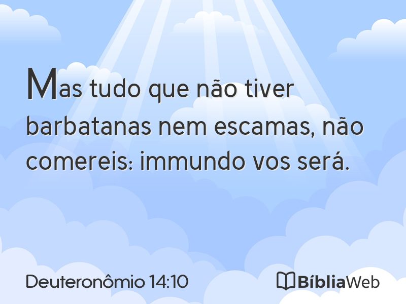 Deuteronômio 14:10 em imagem para compartilhar