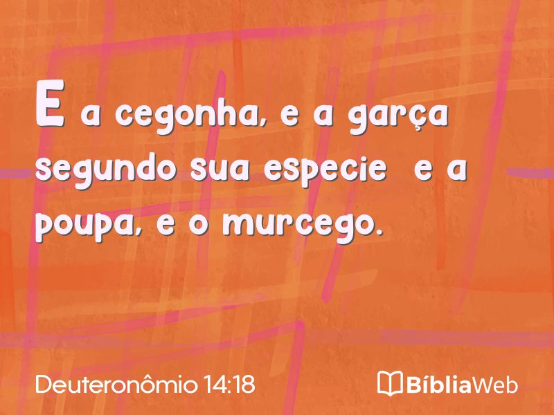 Deuteronômio 14:18 em imagem para compartilhar